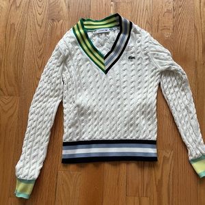 Lacost cable knit sweater